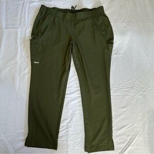 NWOT Greys Anatomy Cosmo 6-Pocket Mid-Rise Tapered Leg Pant in Fern size 3X
